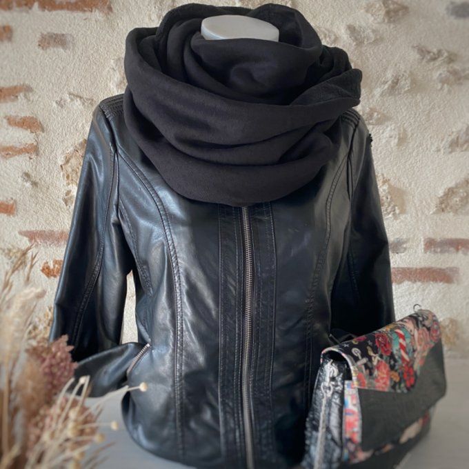 Snood XXL Pointoille noir